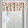 thumbnail image 2 of Ambesonne Floral Valance Pack of 2, Ladybug Strawberry Bird, 54"X12", Multicolor, 2 of 5