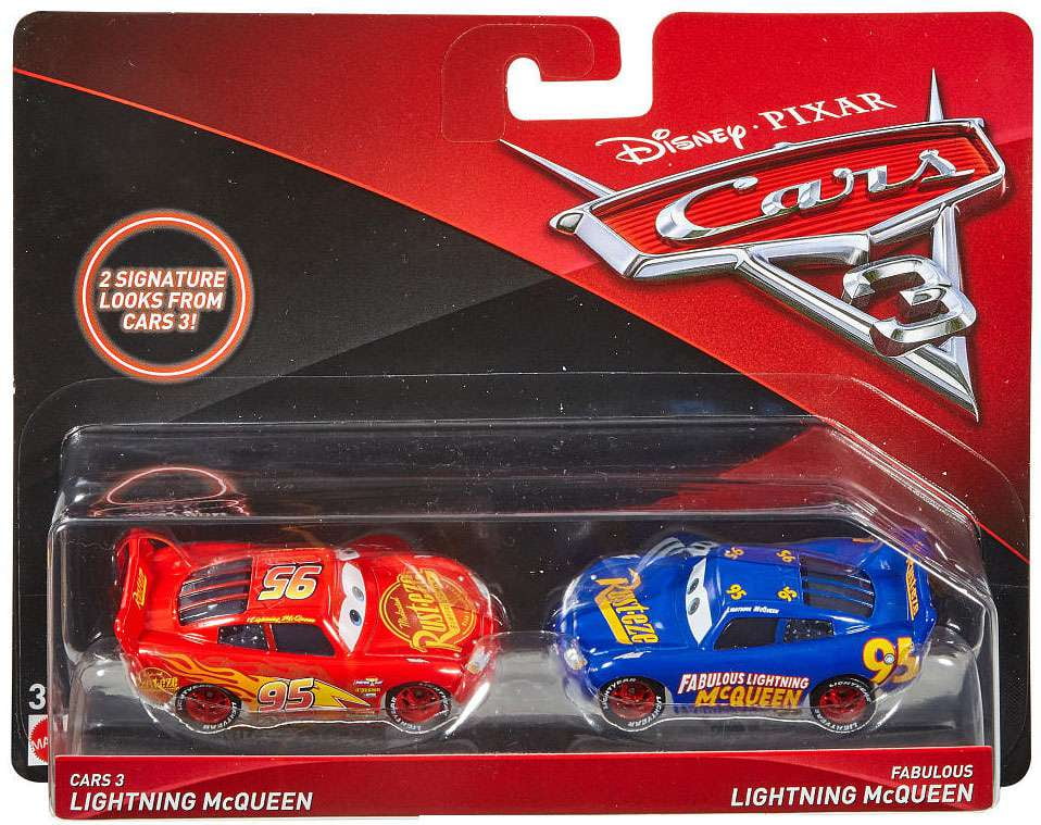 Disney Cars Cars 3 Lightning McQueen & Fabulous Lightning McQueen Diecast 2-Pack - Walmart.com