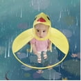 thumbnail image 2 of Chubasquero para niños, chubasquero de pato para niños pequeños y sombrero de paraguas, OVNI impermeable para bebés y niños (amarillo.L), 2 of 4