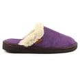 thumbnail image 4 of Lazy Dogz Womens Otto Faux Fur Trim Suede Slippers, 4 of 8