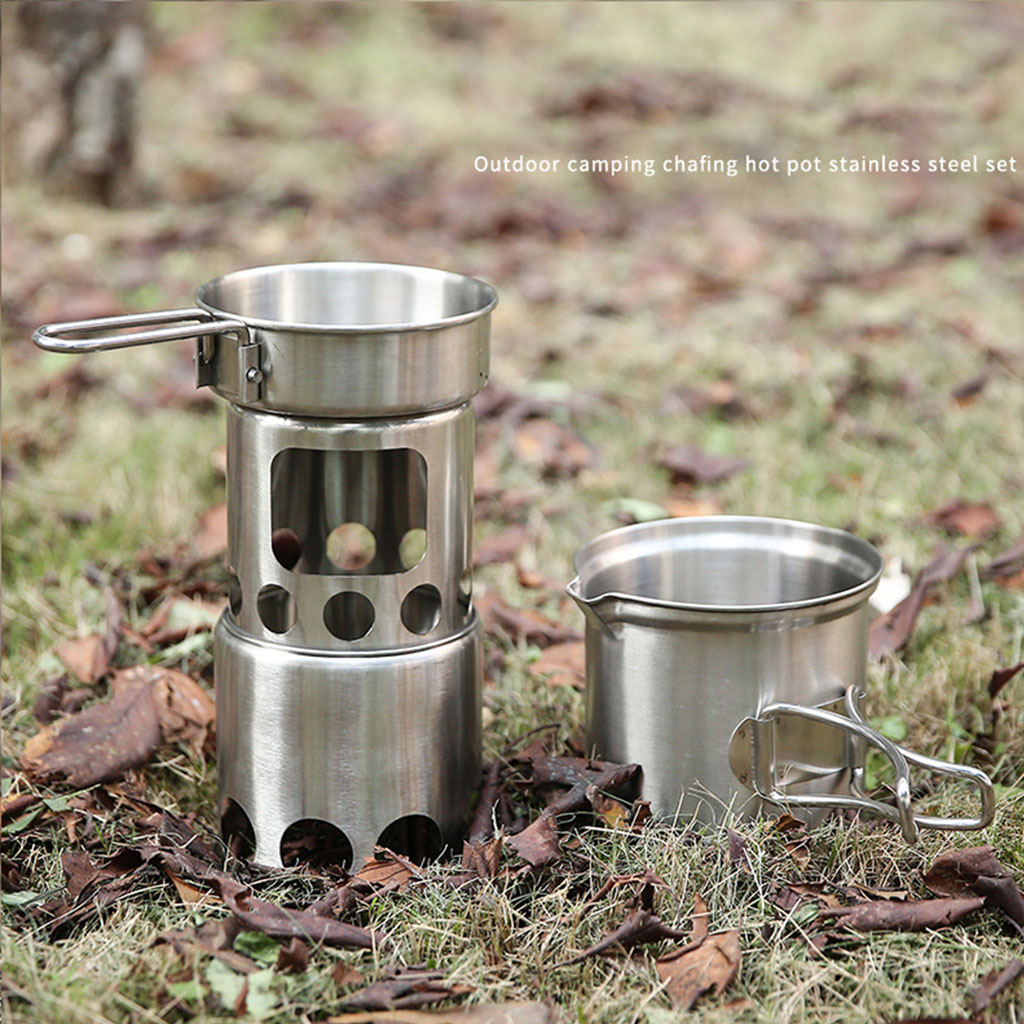 Portable Camping Folding Windproof Stove Outdoor Barbecue Cookware Hotplate