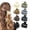 C, variant on 8-piece matte women's hair clip set, rectangular and double row short hair small claw clip - anti slip chin clip