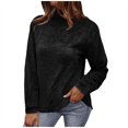 thumbnail image 1 of Pompotops Mode Femmes Hiver Manches Longues Chandail Col en V Décontracté Chandail Tops Liquidation, 1 of 8