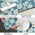 thumbnail image 3 of Blue Daisy Flower Floral Pattern Kitchen Rug Mat,Kitchen Runner Rugs Non Skid Washable,Decorative Kitchen Floor Mats for Kitchen,Sink,Laundry,17"X47", 3 of 5