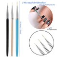thumbnail image 2 of 3 juegos de pinceles para uñas, pinceles de nailon para pintar uñas acrílicas con gel UV, bolígrafo de dibujo para uñas (7/9/11 mm) Ormromra WMPH-1036, 2 of 5