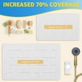 thumbnail image 3 of OTHWAY Large Stone Bath Mat, 32"x 20" Diatomaceous Earth Bath Mat for Bathroom, Quick Drying Long Bath Mat Stone Absorbing, Non-Slip Diatomite Hard Stone Shower Mat Instant Dry(White Grey), 3 of 9