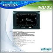 Jensen JWM22 2-Speaker Zones AM/FM|BT|HDMI|AUX Cube Wall Mount Stereo, Speaker Output 4X 6 Watt, 30 Station Presets (18FM/12AM), Receives Bluetooth Audio (A2DP) and Controls (AVRCP) from Devices