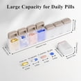 thumbnail image 2 of Big Save,HWRETIE Weekly Pill Organizer - Magnetic Medication Box with 1 A Day Compartment, 2 of 5