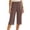 Khaki, variant on Bovxnpu Women's Pajama Pants Sleep Lounge Bottoms Cotton Capris Straight Leg Loose Casual Home Wear Pants Sleepwear