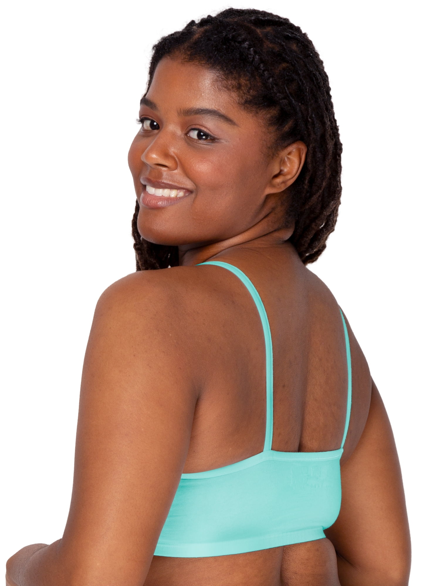 Fruit of the Loom Women's Spaghetti Strap Cotton Sports Bra, 3-Pack, Style 9036