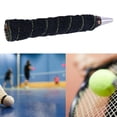 thumbnail image 4 of Cotton Towel Grip Absorbent Towel Tennis Racket Anti Skid Sweatband Tape Racquet Wraps for Tennis Badminton Bike Handle , Black, 4 of 8