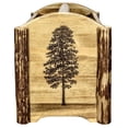 thumbnail image 3 of Montana Woodworks MWGCMAGLZPINE Glacier Country Collection Magazine Rack with Laser Engraved Pine Design, 3 of 5