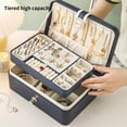 thumbnail image 2 of Yesbay Jewelry Box Multiple Compartments Detachable Divider Fashion Women Ring Necklace Display Organizer Case Household Supplies, 2 of 7