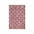 thumbnail image 1 of Abstract Hanging Pocket Organizer, Simplistic and Ornamental Illustration of Round Symmetric Motifs, Printed Polyester Storage Bag with Pockets, 14" x 20", Dried Rose and Pale Pink, 1 of 2