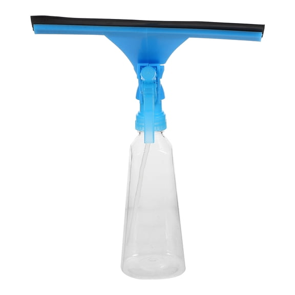 Diekin Multipurpose Window Squeegee Cleaner Window Wiper Creative Bottle Scrubber Window Cleaning Sprayer for Bathroom Kitchen Home (Blue)