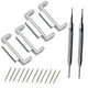 thumbnail image 2 of de adaptadores de correa de reloj de 16 mm y 22 mm para 110 100 120 150 200 300 400 G-8900 G-5600 6900 , De plata, 2 of 7