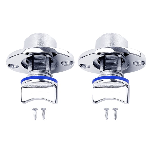 Eigraketly Tapón de drenaje de barco de 2 piezas, anillo de sellado de rosca de acero inoxidable, equipo de tornillos de drenaje para deportes acuáticos Deportes acuáticos Azul Eigraketly OD024954-02