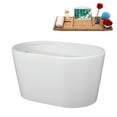 thumbnail image 2 of 47" Streamline B-284-66-BNK Soaking Freestanding Tub and Tray With Internal Drain in Brushed Nickel, 2 of 10