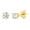 14KT Gold Plated, variant on 1/10 CTW Lab-Grown Diamond Stud Earrings for Women & Men, Round Cut 925 Sterling Silver, Hypoallergenic Jewelry - SI1 Clarity F Color