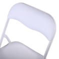 thumbnail image 4 of Sandinrayli 6-Pack Fabric Padded Folding Chair for Home Office Wedding Party Outdoor Indoor, 330LBS Capacity, White, 4 of 5