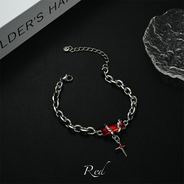 2024 Retro Black Zircon Star Bracelet For Women Men Trend