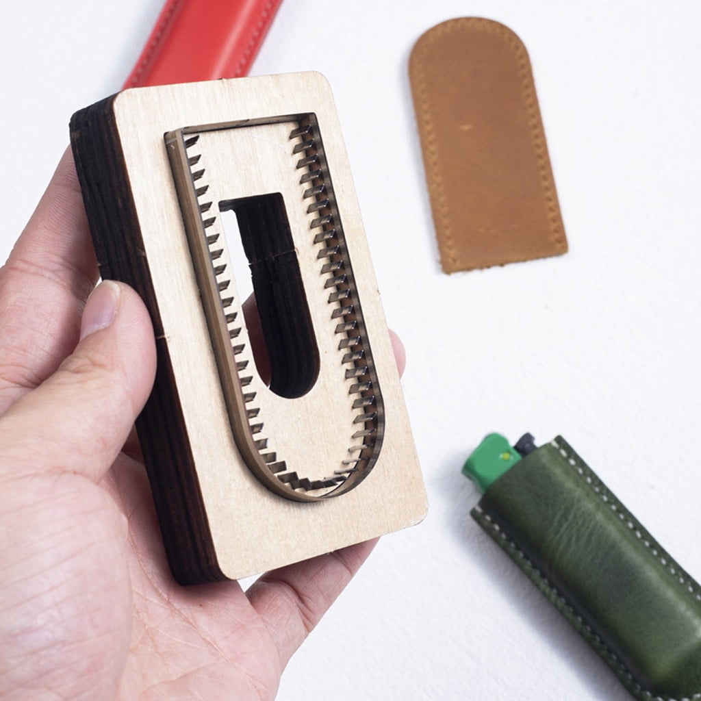 Aurgiarme Sturdy Wood Materials Leather Cutting Die for Creating Handbag Coin Holder Keychain and Without Sewing Card Bag