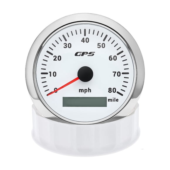 80MPH GPS mete With GPS Antenna 85MM Universal Speed Gau 7Colors Backilght Fit Chordal Engine Marine Boat Car ,High Precision