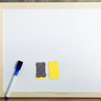 OFFIGAM 24Pcs Dry Erase Board Accessories Yellow EVA Felt Cloths Washable for Students Teachers and Office Use