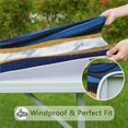 thumbnail image 6 of Blue and Gold Marble Glitter Waves Pattern Square Fitted Tablecloth with Elastic Edge,Square Table Cover,Washable Elastic Table Cover for Home Kitchen Party Decor 34"x34", 6 of 6