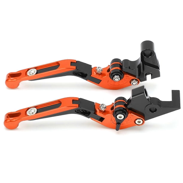 2pcs Motorcycle Brake Clutch Levers Adjustable CNC Aluminium Alloy Replacement for YAMAHA XJ6 DIVERSION 2009?2015Orange