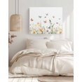 thumbnail image 3 of Spring Floral Wall Art for Living Room,Canvas Picture Wall Decor for Bathroom Bedroom,Butterfly Summer Botanical Watercolor Painting Artwork for Office Kitchen Hallway Dining Room Home Decor 20"x24", 3 of 8