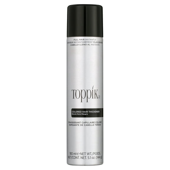 Toppik Hair Thickener, Colored, Black, Dry Formula 5.1 Oz
