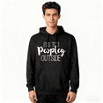 thumbnail image 2 of IT'S TOO PEOPLEY OUTSIDE Funny Introvert Hoodie - Black Comfortable Pullover Sweatshirt, 2 of 4