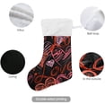 thumbnail image 5 of SKYSONIC Christmas Stockings 2PCS,Big Xmas Stockings Gift Decorations and Party Supplies,Used for Fireplace Decoration Socks-Beautiful Love Heats, 5 of 7