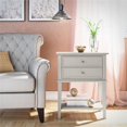 thumbnail image 2 of Ameriwood Home Table d'Appoint Franklin avec 2 Tiroirs en Taupe, 2 of 11