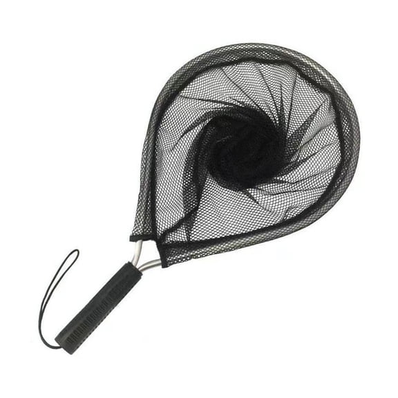 30cm Round Fishing Landing Net, Lightweight Portable Lure Net for Stream, Raft Fishing, Ultra-Light Catching Net