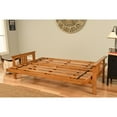 thumbnail image 5 of Futon Frame Sofa Bed Adjustable Design Wooden Construction Living Room - Espresso Suede Peat, 5 of 6