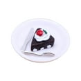 thumbnail image 2 of Plato para pastel con cubiertos para casa de muñecas, juguetes de comida para casa de muñecas, accesorio para casa de muñecas Pastel de chocolate, 2 of 9