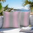 thumbnail image 5 of Waterproof Throw Pillow Covers Set of 2, 26x26 Inch Pink Ombre Decorative Pillowcases Outdoor Pillow Slip Cushion Covers Set for Couch Tent Grey Modern Art Farmhouse, 5 of 7