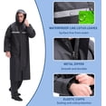 thumbnail image 5 of Men's Rain Jacket with Hood Waterproof Lightweight Active Long Raincoat, 5 of 6