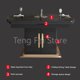 thumbnail image 5 of Black Modern Practical Rock Plate Long Dining Room Sets Living Room Chairs Luxury Folding Slate Mesa De Jantar Home Furniture WK My Lux Decor Round, 5 of 14