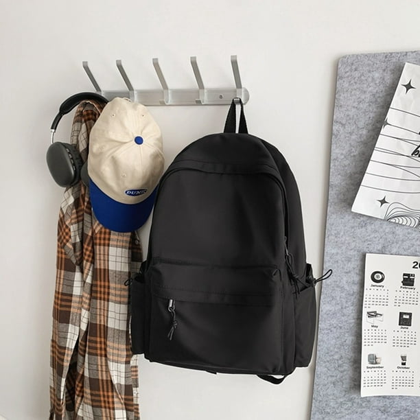 Mochila escolar Mochila impermeable negra Mochila de viaje ligera informal Mochilas para hombres Mujeres Mochilas universitarias de secundaria Mochila para ninos Ninas Adolescentes Walmart en linea
