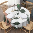 thumbnail image 3 of Brown Boho Plant Pattern Round Tablecloth 60"x60",Wrinkle Wipeable Table Cloth for Kitchen Dining Room Picnic Patio Party, 3 of 6