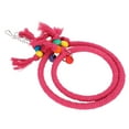 thumbnail image 5 of Parrot Chewing Swing Ring Cotton Rope, Pet Bird Cotton Rope Pecking Plaything Hanging Bird Climbing Chewing Biting Toy for Parakeets Conures Macaws Cockatiels[Rose], 5 of 8
