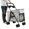thumbnail image 4 of Dog Stroller for Large & Medium Dogs, Pet Stroller, Dog Stroller with 360-degree Wheels Foldable & Ventilated, Pink, 4 of 7