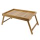 thumbnail image 1 of Bandeja de cama VaeFae de madera de acacia con patas plegables, 50 x 33 cm, 1 of 6