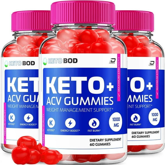 (3 Pack) Ketobod Gummies Supplement – Ketobod   ACV Gummies Apple Cider Vinegar 1000MG, Ketobod Gummies Reviews, Vitamin B12 (180 Gummies)
