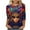 Blue, variant on Oksale Mardi Gras Shirts for Women Plus Size 3/4 Sleeve Shirt Casual Crew Neck Tee Blouses Funny Graphic Feitival Tops 2025