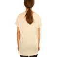 thumbnail image 3 of P.J. Salvage Womens Feelin Good Pajama Sleep T-shirt, Off-White, Small, 3 of 5