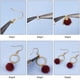thumbnail image 5 of 100 pompones de tela, piel sintética y metalizados para pendientes y colgantes. Bolas esponjosas de colores para manualidades., 5 of 9